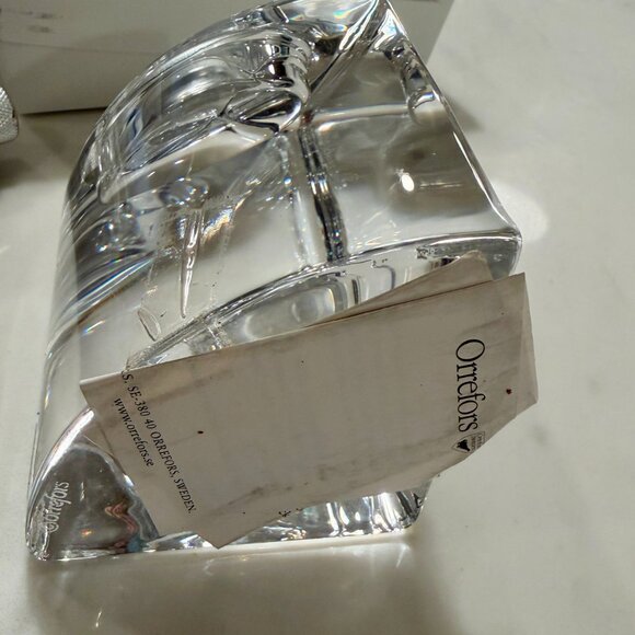 NWT Orrefors Crystal Quartet Votive Candel Holders by Helen Krantz - Picture 5 of 8